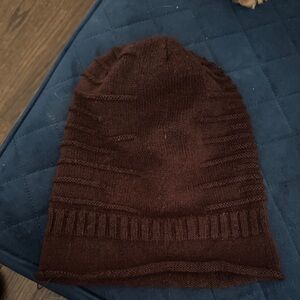 Brown Knit Beanie